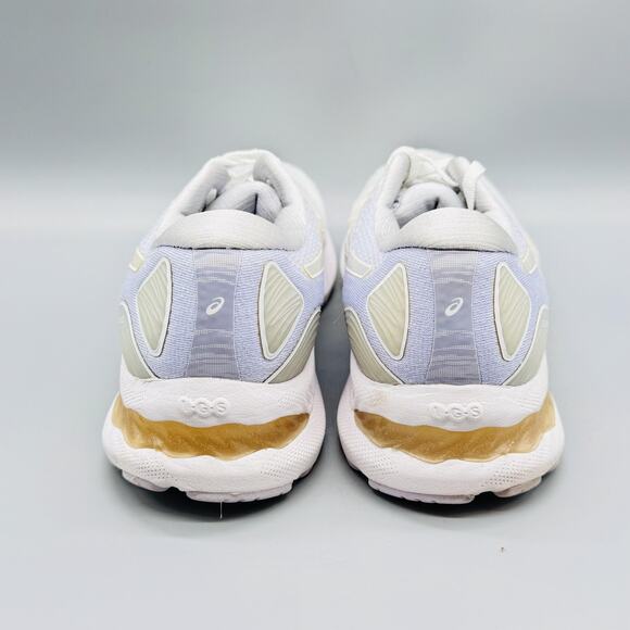 Asics Shoes Womens 9.5 White Gold Gel Nimbus 23 Running Cushion Athletic Sneaker - Picture 7 of 12